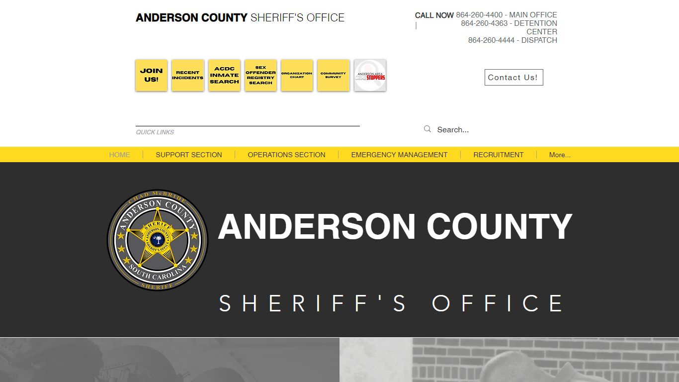 WEEKLY BOOKINGS | Anderson County Sheriff's Office | South Carolina